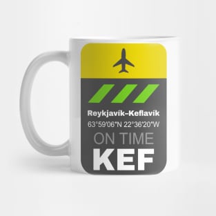 Reykjavik Keflavik KEF Mug